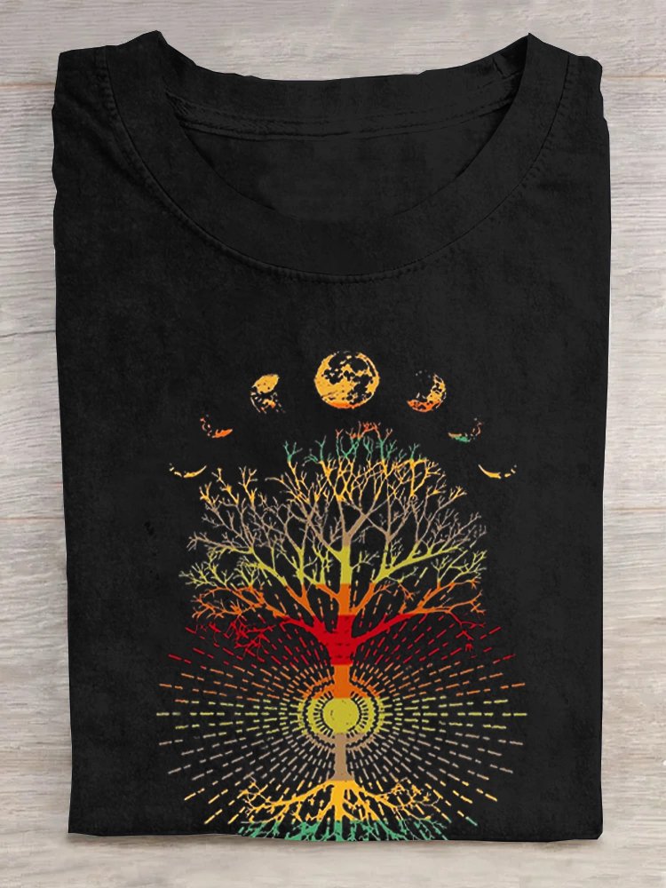 Baum Lässig Weit T-Shirt