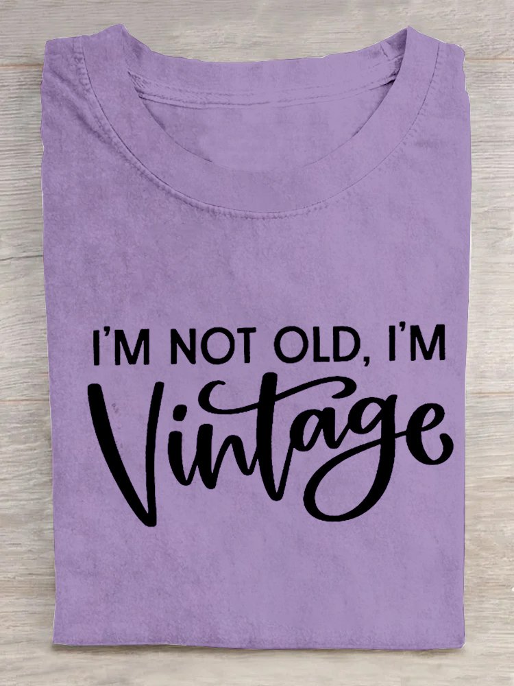 I'M Nicht alt, I'M Retro Kunst Print Lässig T-Shirt