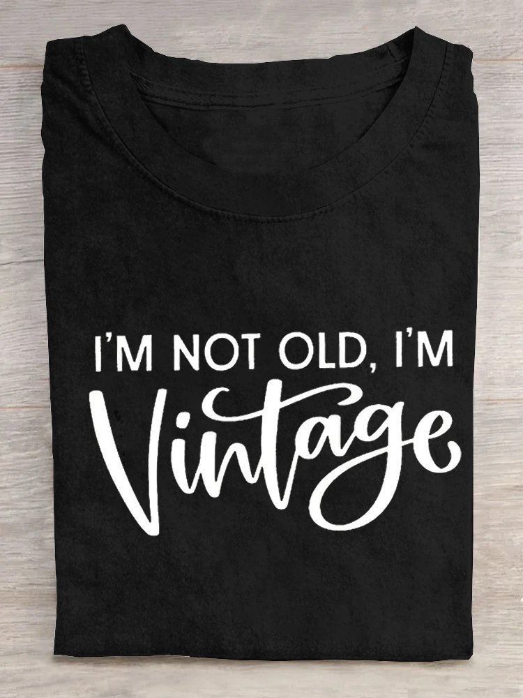 I'M Nicht alt, I'M Retro Kunst Print Lässig T-Shirt