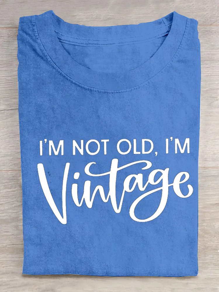 I'M Nicht alt, I'M Retro Kunst Print Lässig T-Shirt