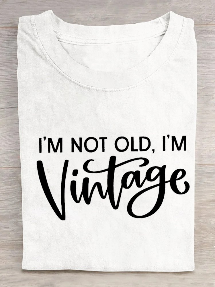 I'M Nicht alt, I'M Retro Kunst Print Lässig T-Shirt