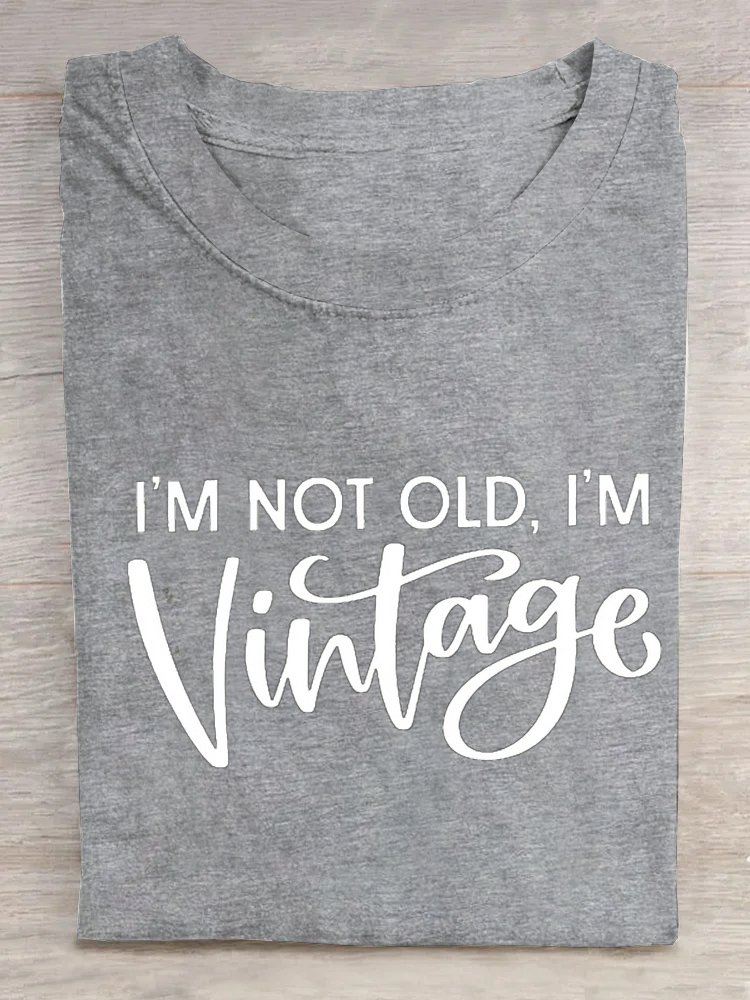 I'M Nicht alt, I'M Retro Kunst Print Lässig T-Shirt