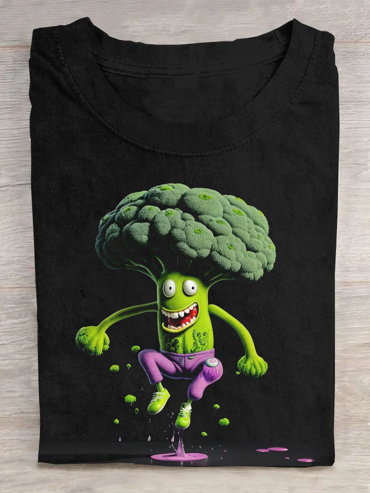 Lustig Blumenkohl Lässig T-Shirt