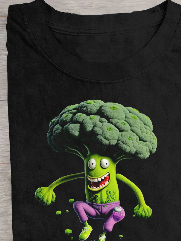 Lustig Blumenkohl Lässig T-Shirt