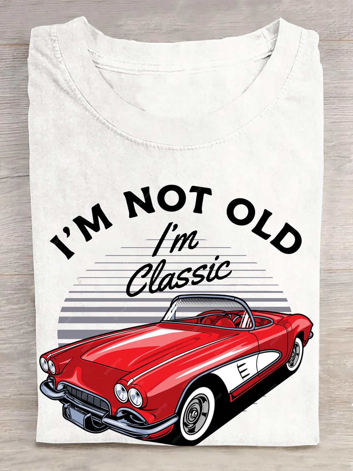 Schon seit Retro Stil 1960 I'M Nicht alt I'm Klassisch E RAPIK Baumwolle Lässig Weit T-Shirt