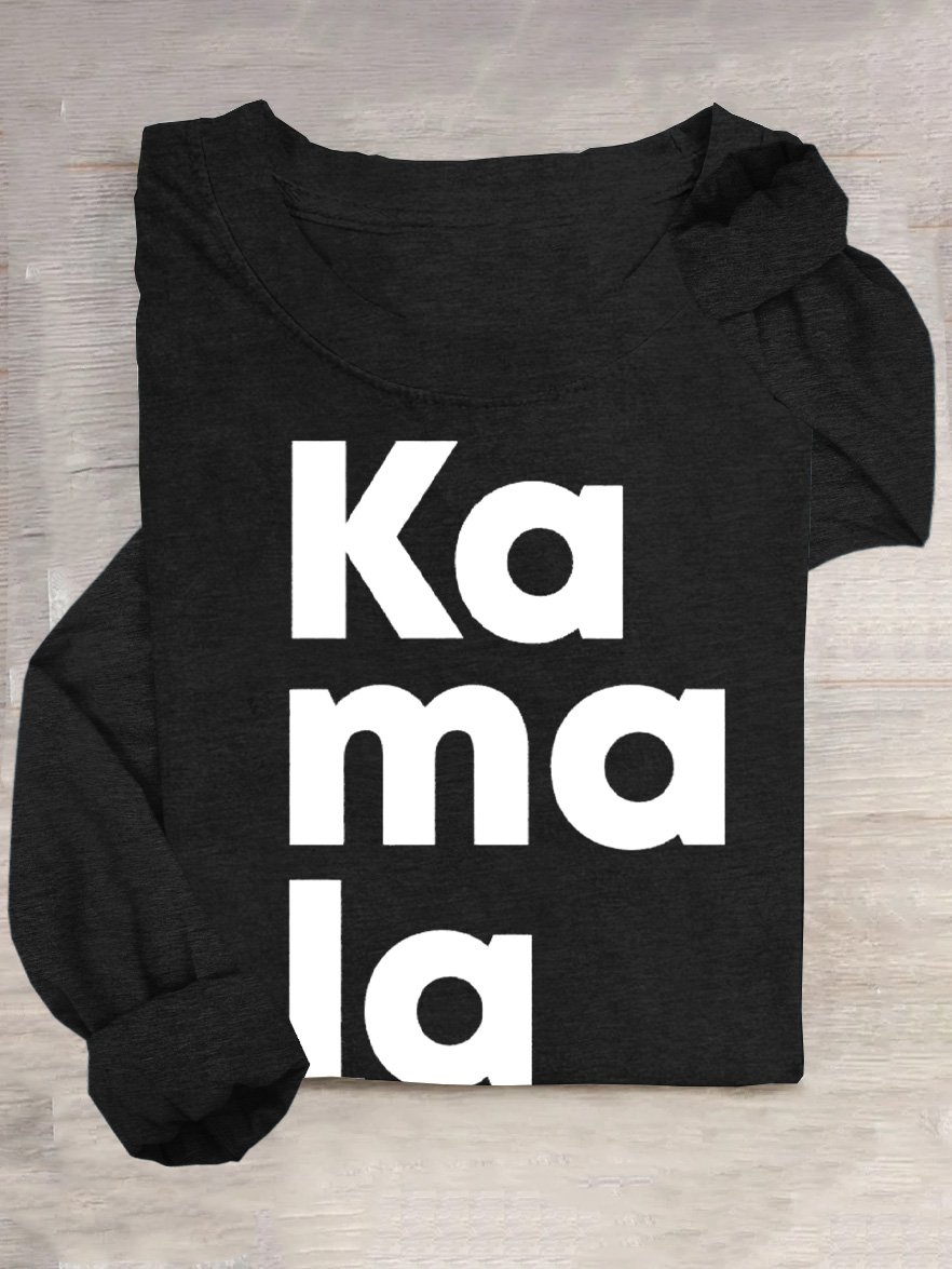 Komma-la Kamala für das Menschen Baumwollmischung Lässig T-Shirt