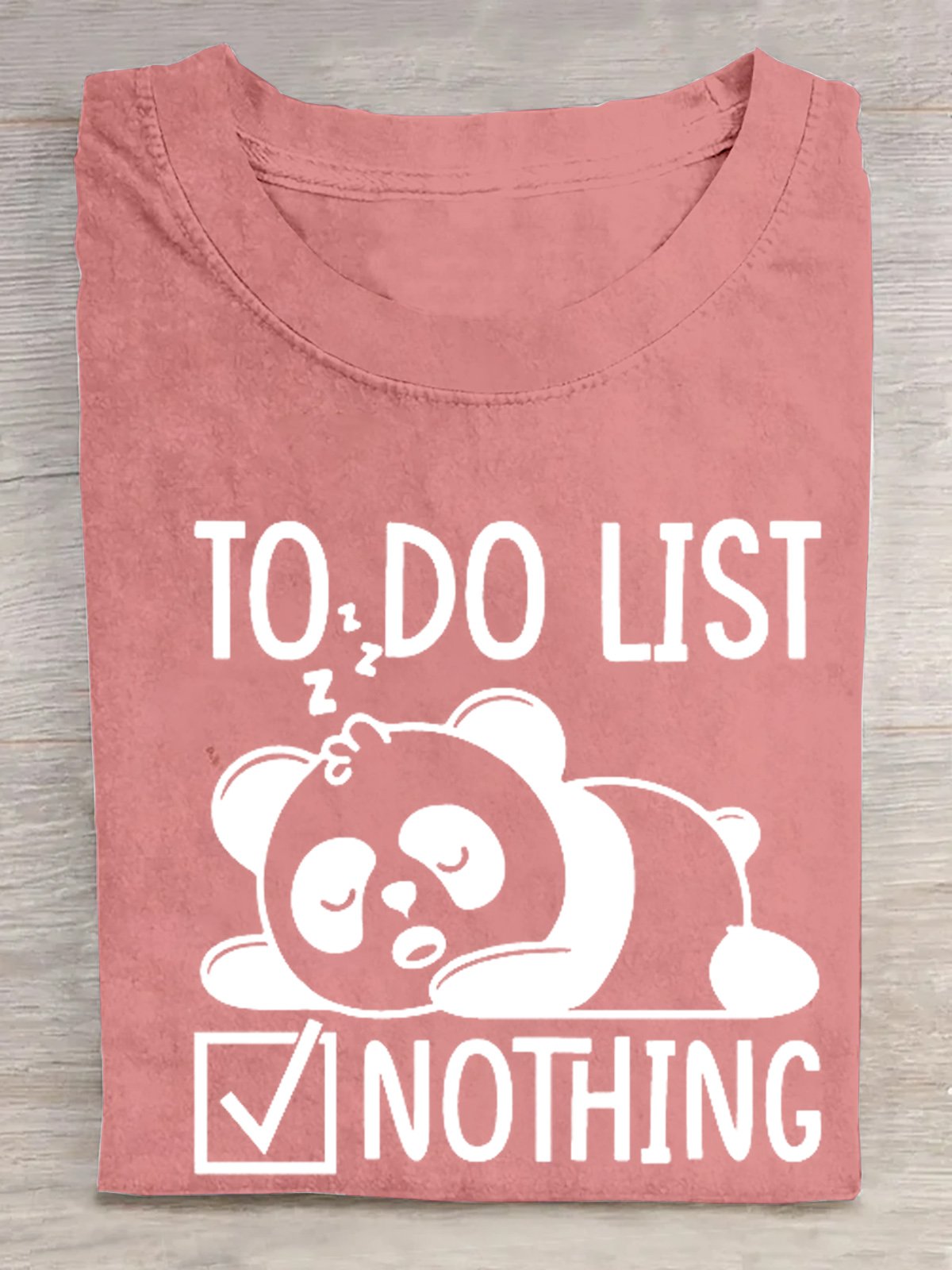 zu Tun Liste nichts Faul Panda  T-Shirt