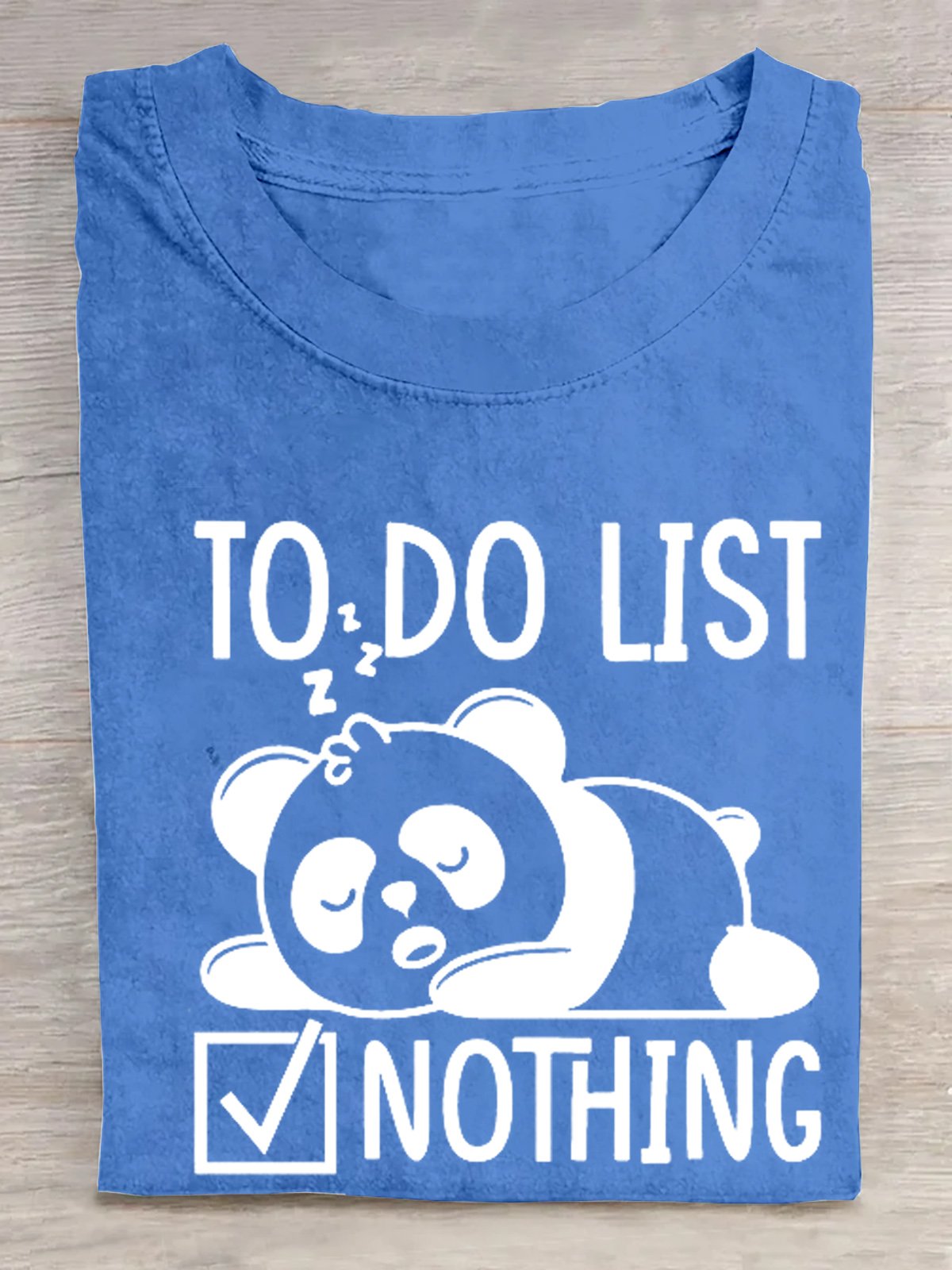 zu Tun Liste nichts Faul Panda  T-Shirt