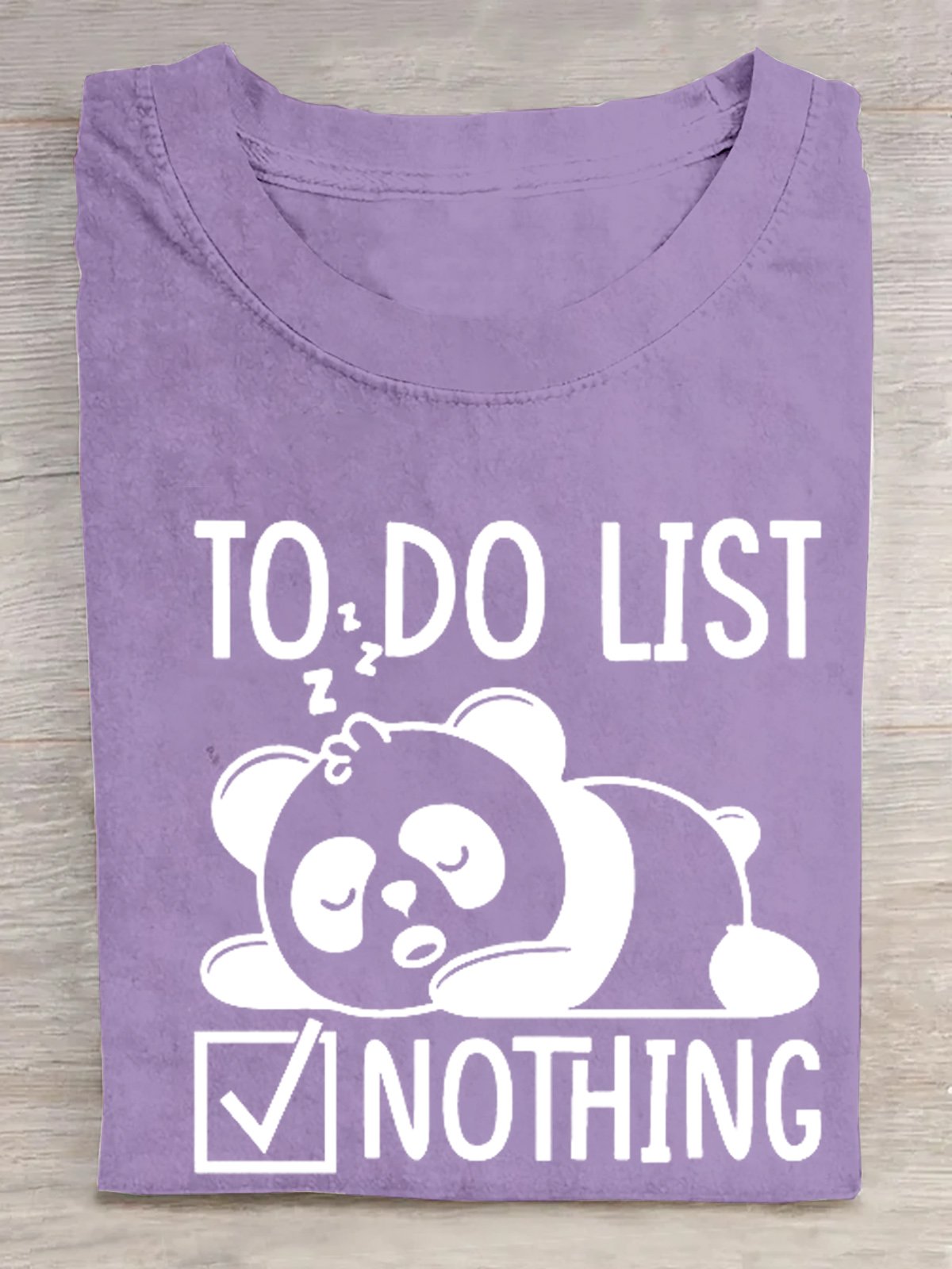 zu Tun Liste nichts Faul Panda  T-Shirt