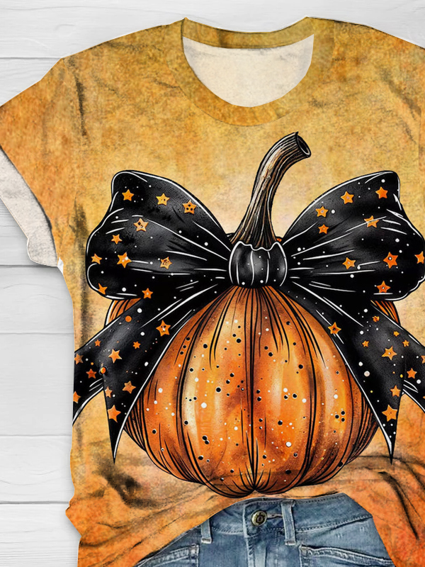 Jersey Lässig Rundhals Halloween T-Shirt