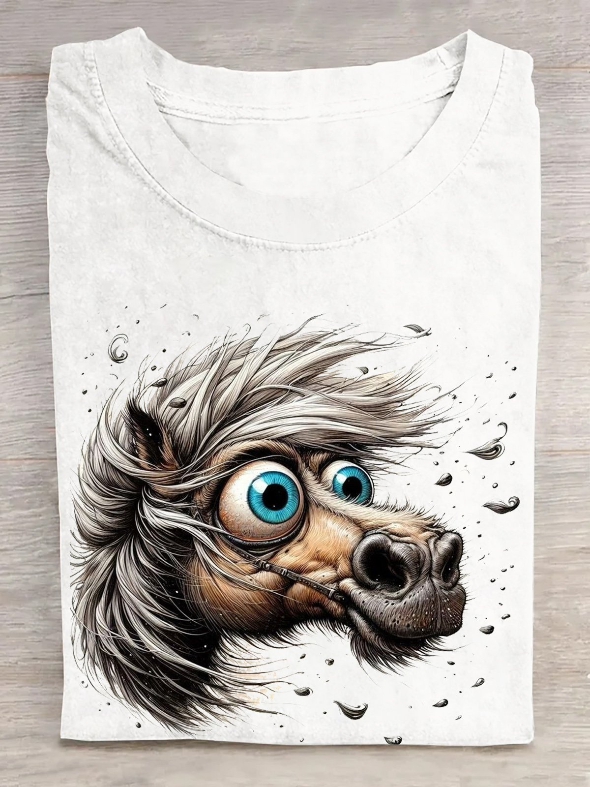 Pferd Lässig Weit T-Shirt