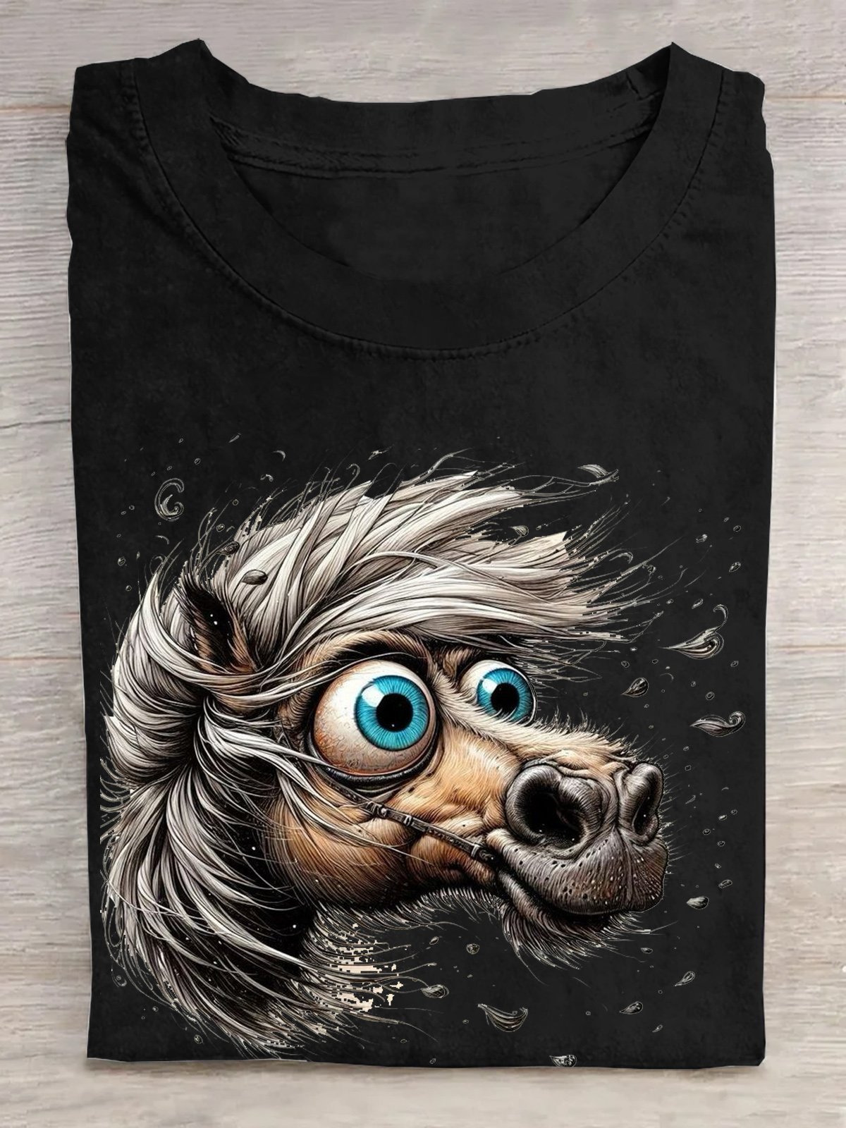 Pferd Lässig Weit T-Shirt